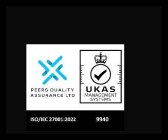 ISO/IEC 27001:2022 certified by Peers Quality Assurance / UKAS