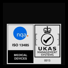 ISO 13485 Medical Devices, certified by NQA / UKAS